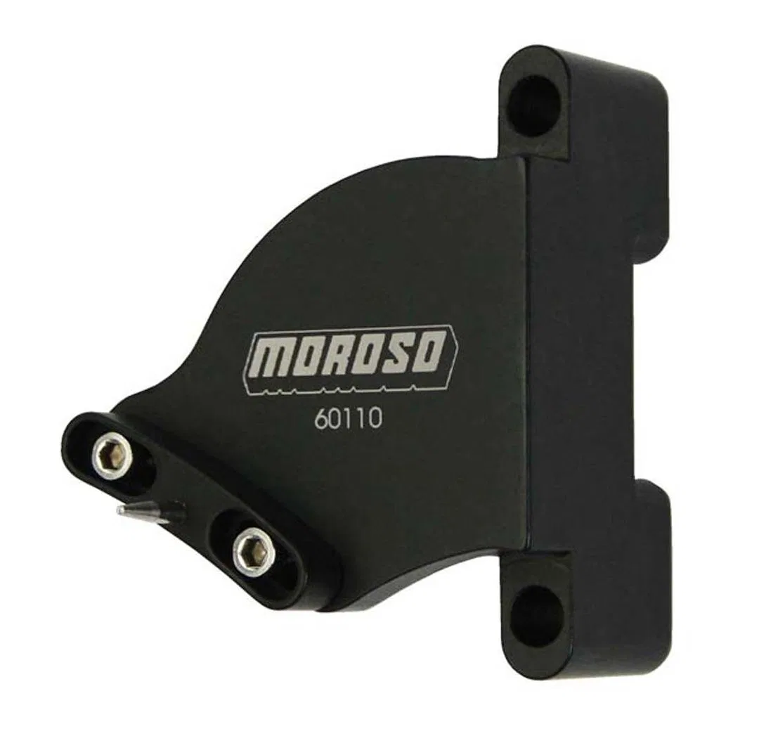 60110 – MOROSO Timing Tab, For Use With Small Block Chevy Engines 6-3/4 Inch Balancer Adjustable Black Anodized Alumi...